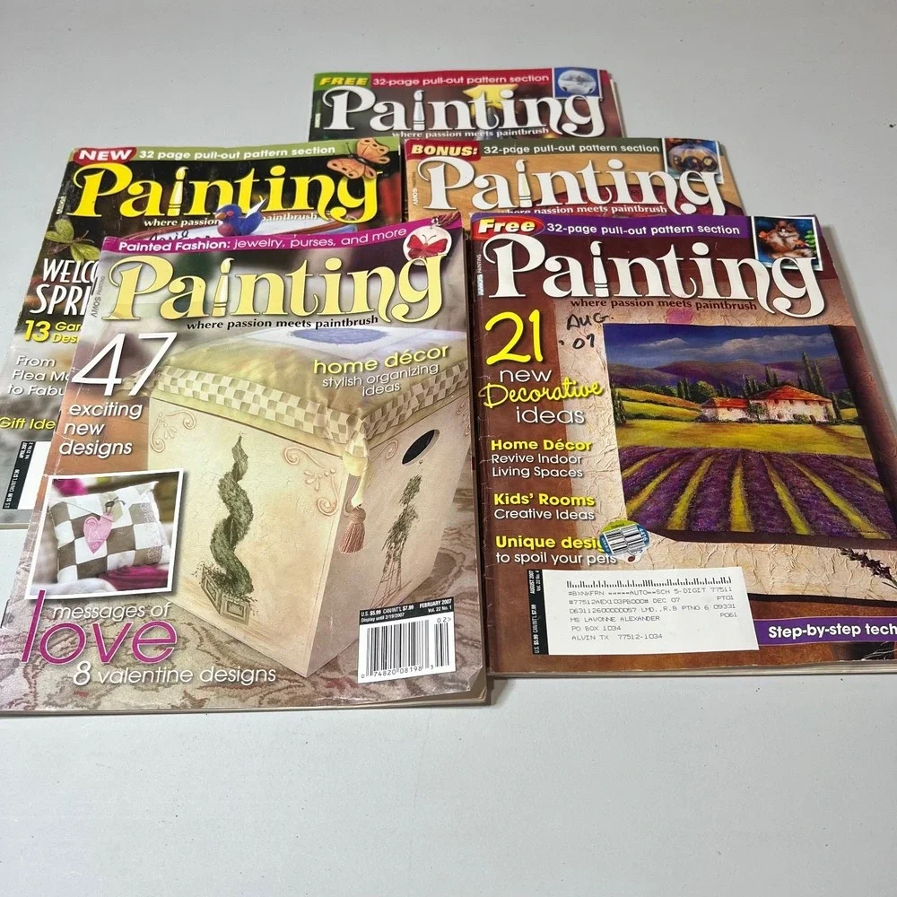 Painting Magazine‎ Lot of 5 Home Arts & Crafts Decor Valentine Easter Holiday